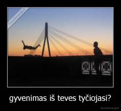 gyvenimas iš teves tyčiojasi? - 