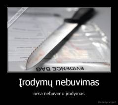 Įrodymų nebuvimas - nėra nebuvimo įrodymas