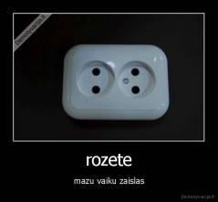 rozete - mazu vaiku zaislas