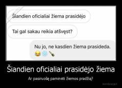 Šiandien oficialiai prasidėjo žiema - Ar pasiruošę paminėti žiemos pradžią?