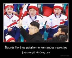 Šiaurės Korėjos palaikymo komandos reakcijos - Į persirengėlį Kim Jong Unu