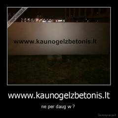 wwww.kaunogelzbetonis.lt - ne per daug w ? 