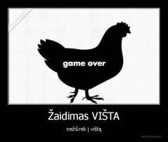 Žaidimas VIŠTA - nežiūrėk į vištą