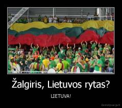 Žalgiris, Lietuvos rytas? - LIETUVA!