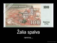 Žalia spalva - ramina...