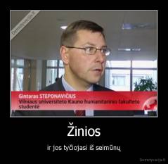 Žinios - ir jos tyčiojasi iš seimūnų