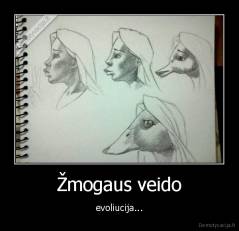 Žmogaus veido - evoliucija...